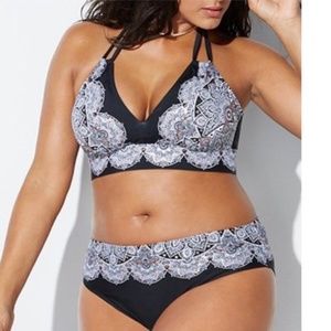 2pc Avenger Sashi Foil Bikini Swimsuits For All